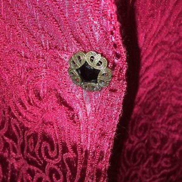 Chicos Womens Size 3 XL Burgundy Blazer Jacket - Picture 3 of 7